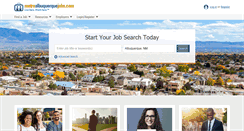 Desktop Screenshot of metroalbuquerquejobs.com